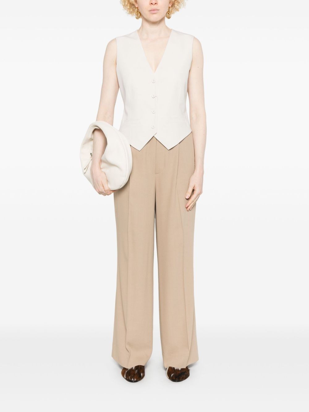 logo-jacquard waistcoat - 2