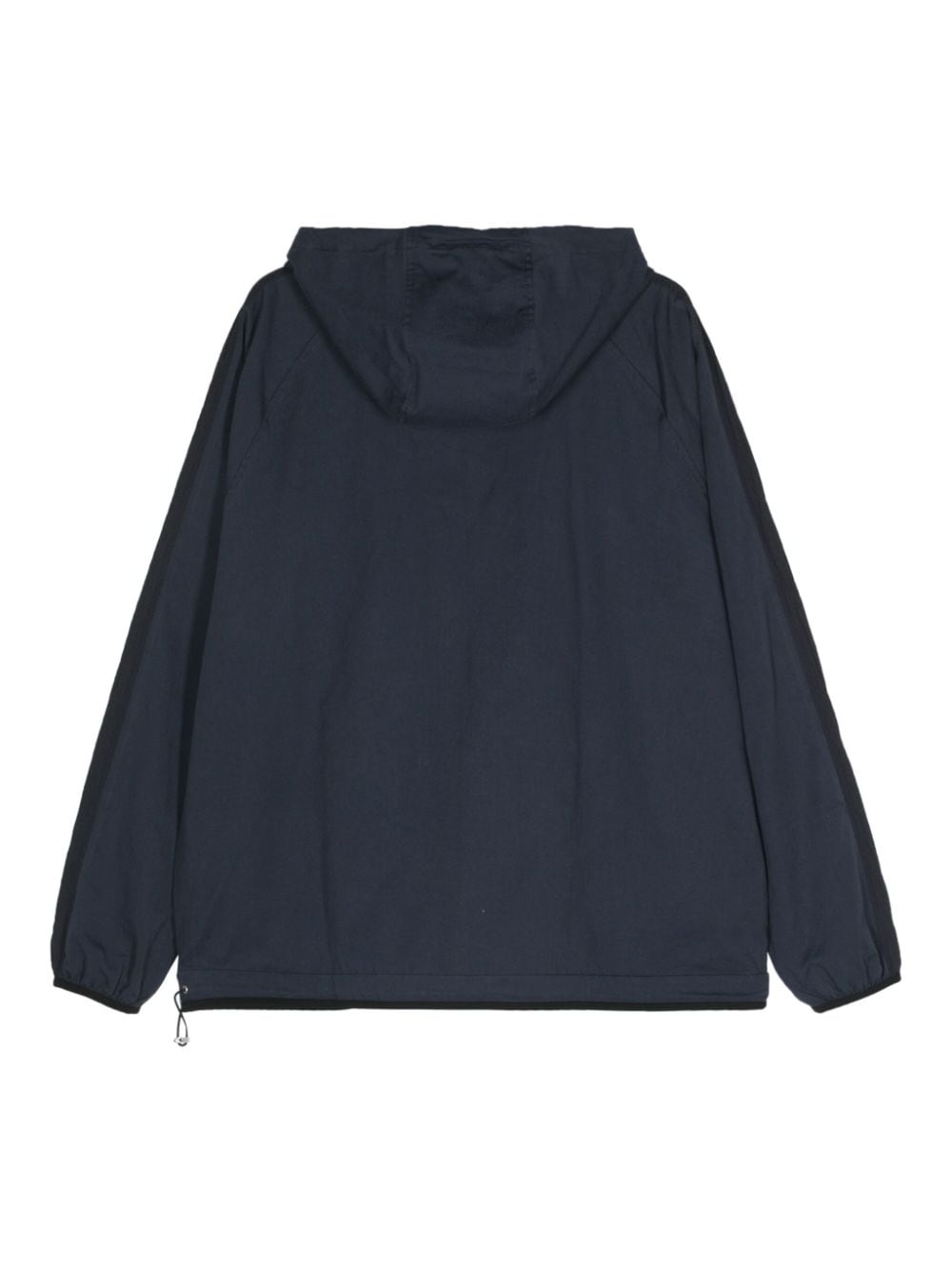 twill-weave half-zip hoodie - 2