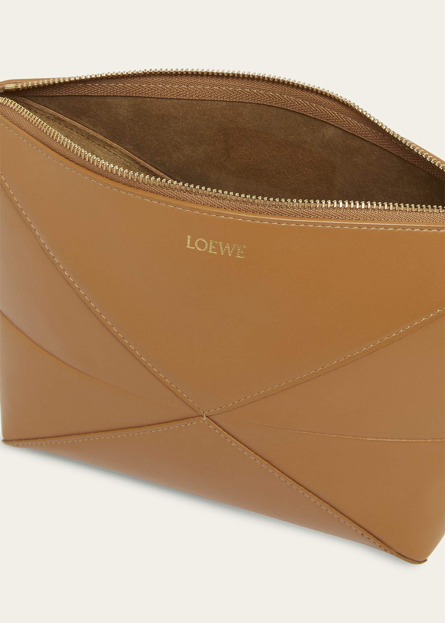 Puzzle Fold Leather Pouch Shoulder Bag - 4