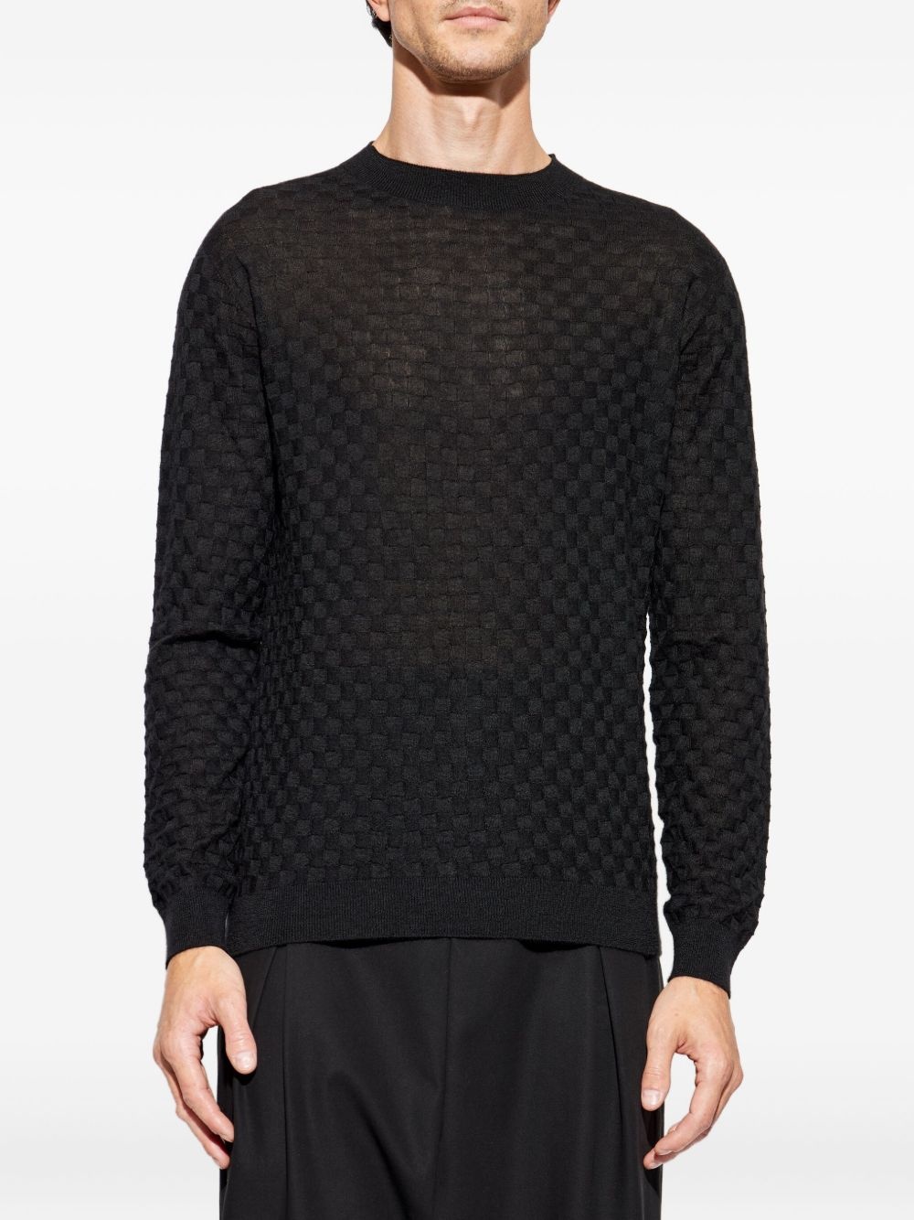 textured sweater - 3
