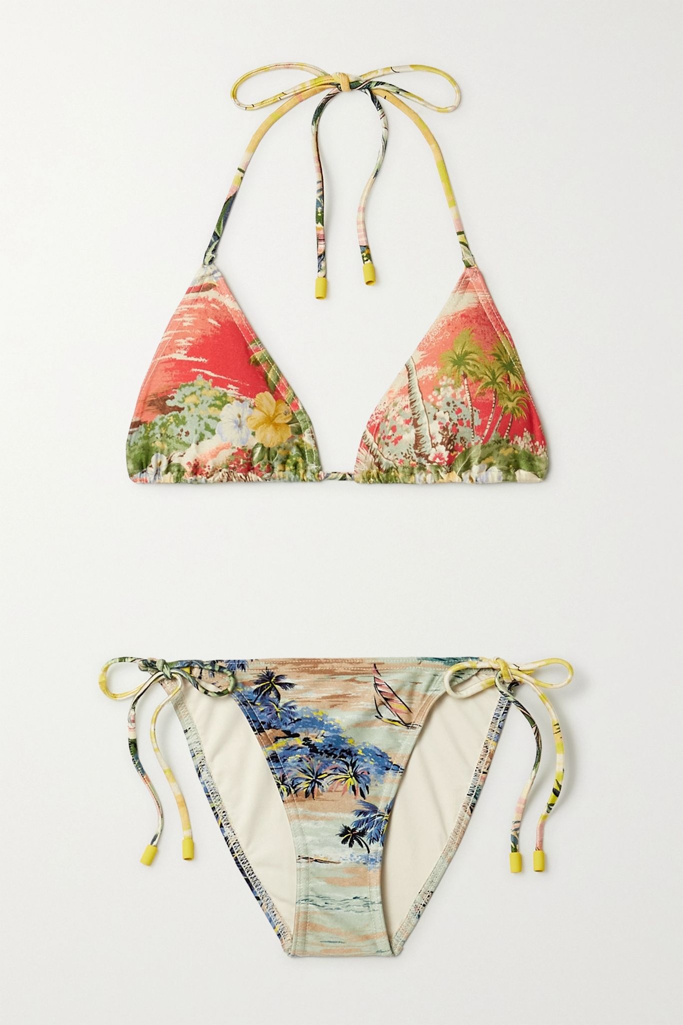 Juliette printed triangle bikini - 1