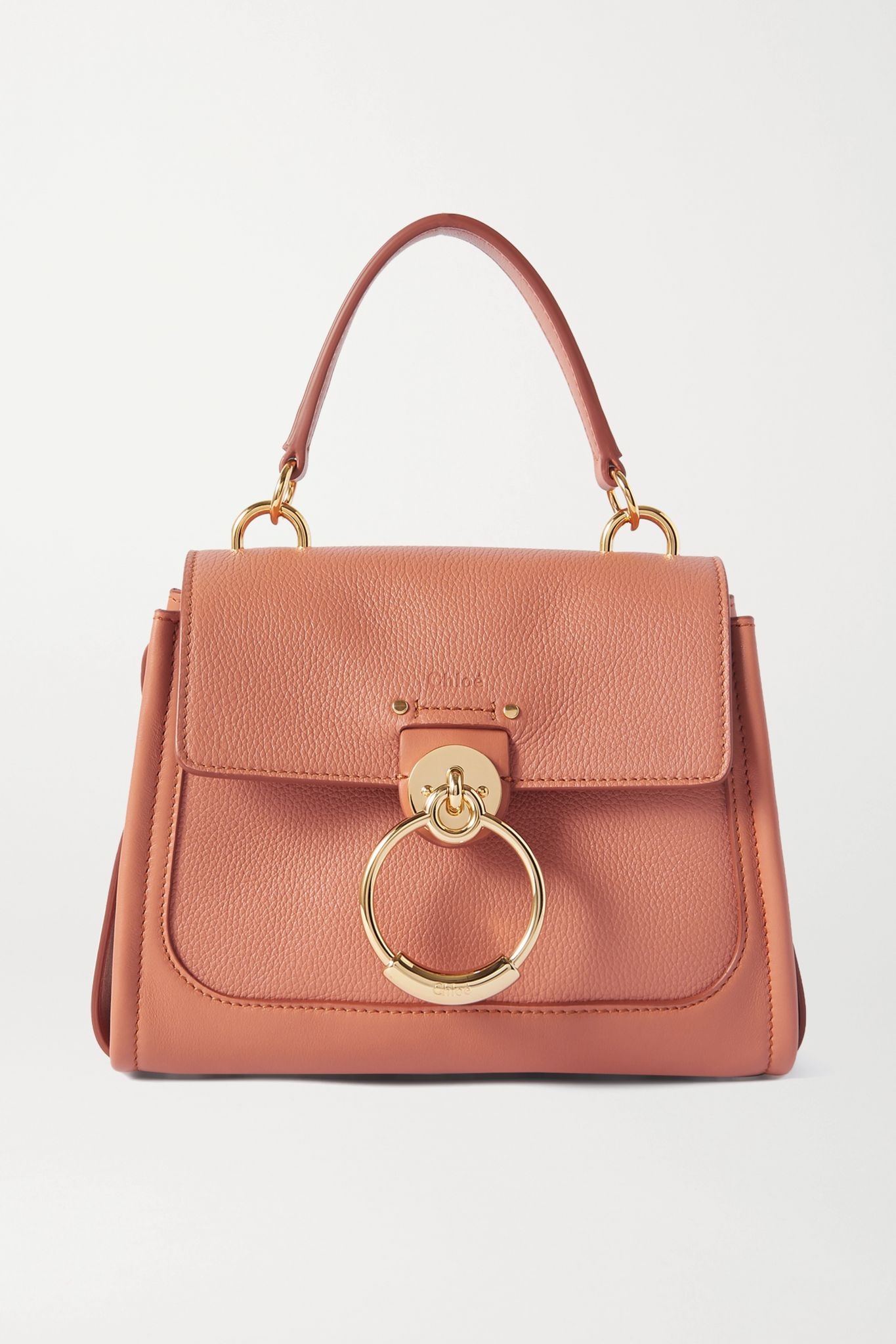 Tess Day mini textured and smooth leather shoulder bag - 1