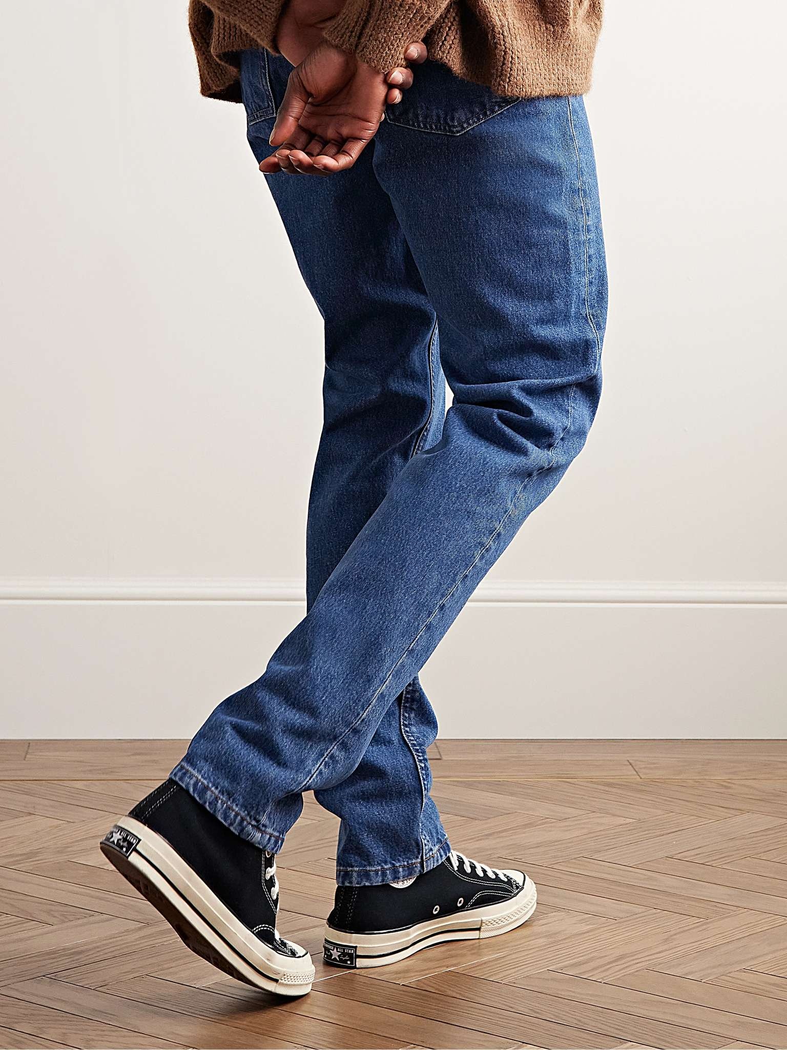 Petit New Standard Slim-Fit Straight-Leg Jeans - 4