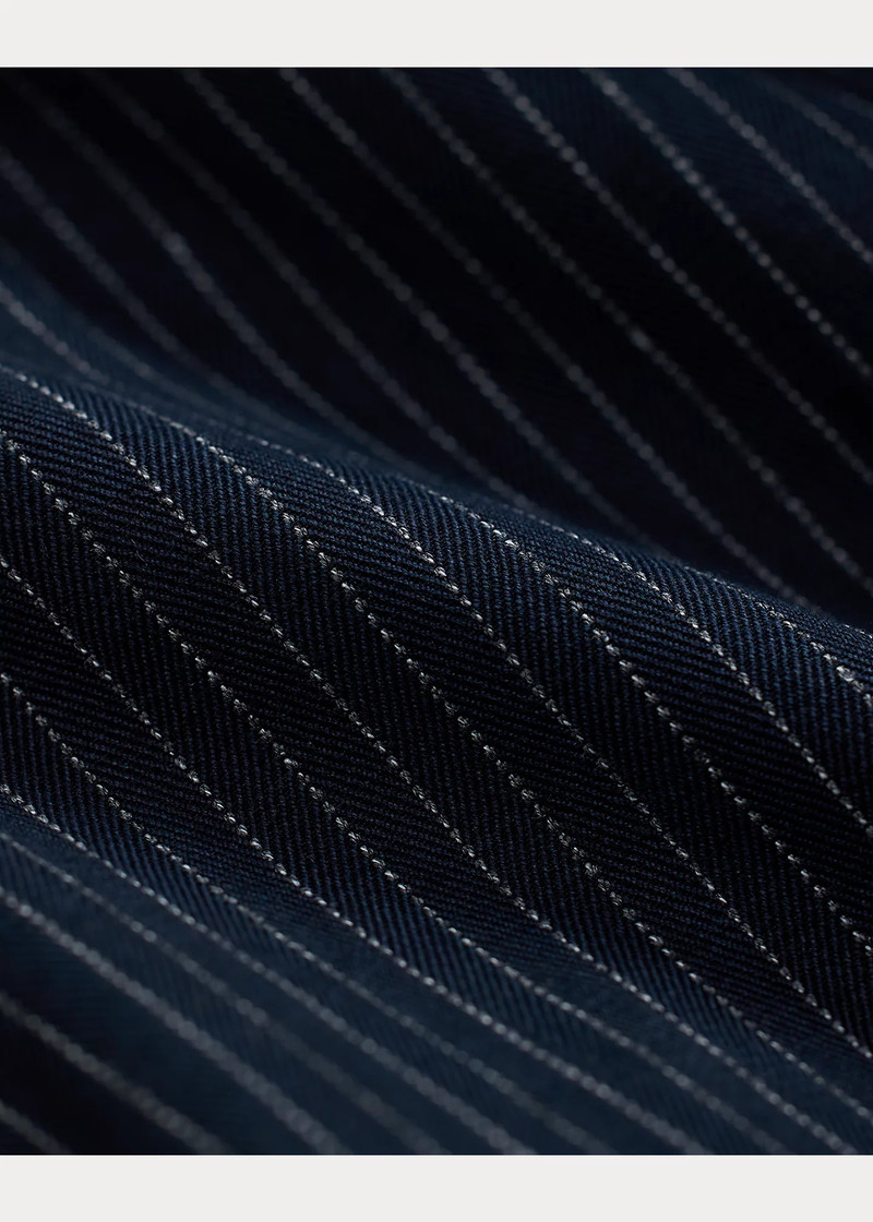 Slim Striped Herringbone Suit Trouser 9