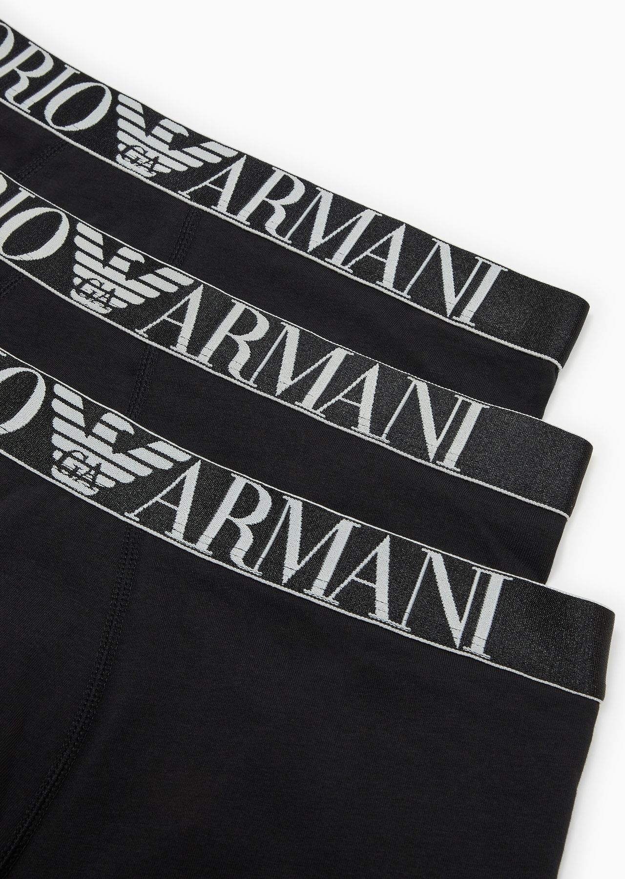 Three-pack of ASV shiny logoband organic-cotton boxer briefs - 4