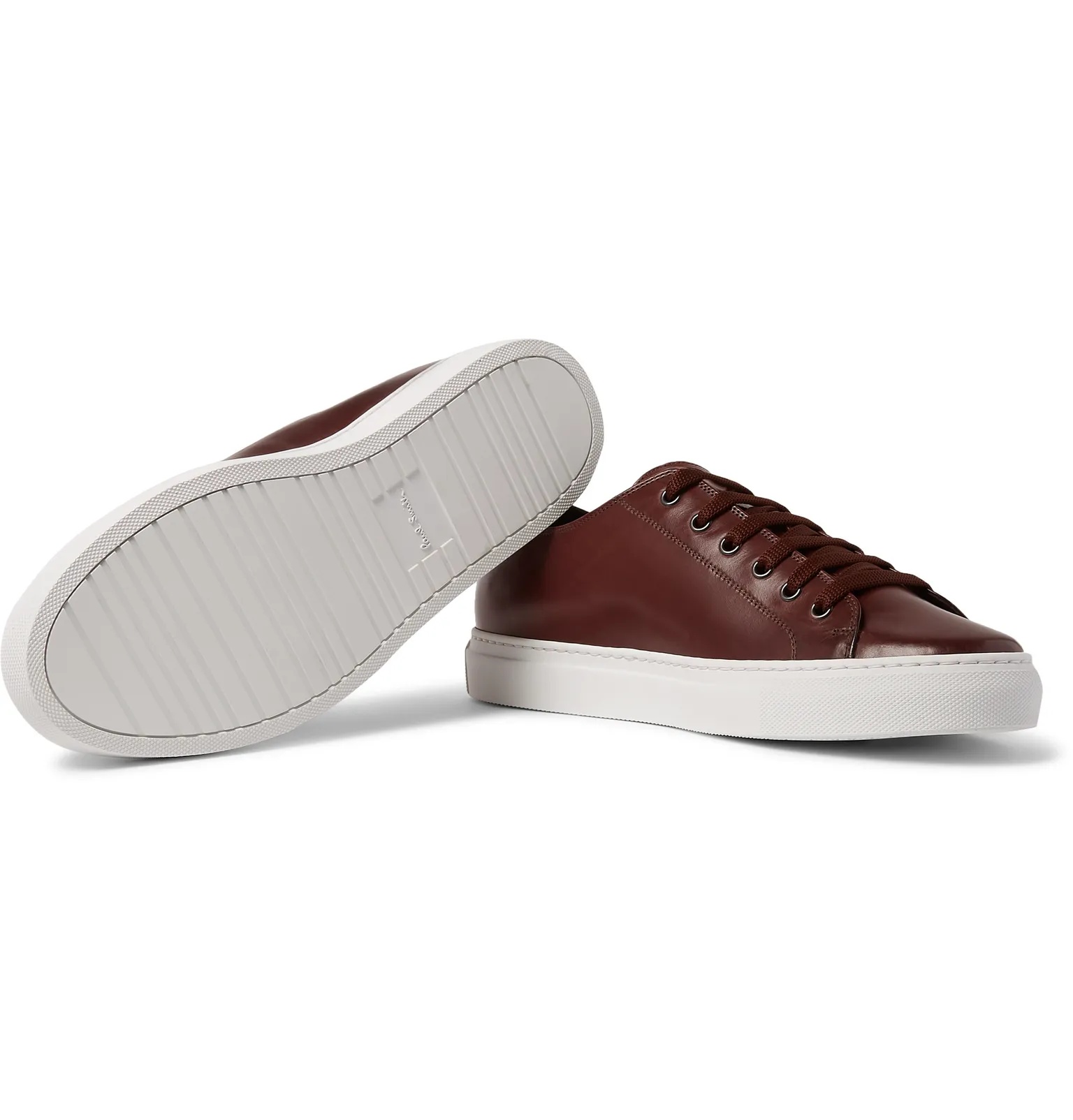 Sotto Burnished-Leather Sneakers - 3