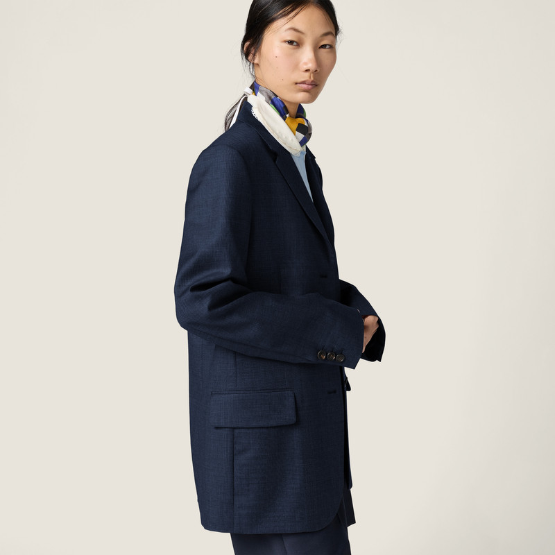Single-breasted kid mohair jacket 4