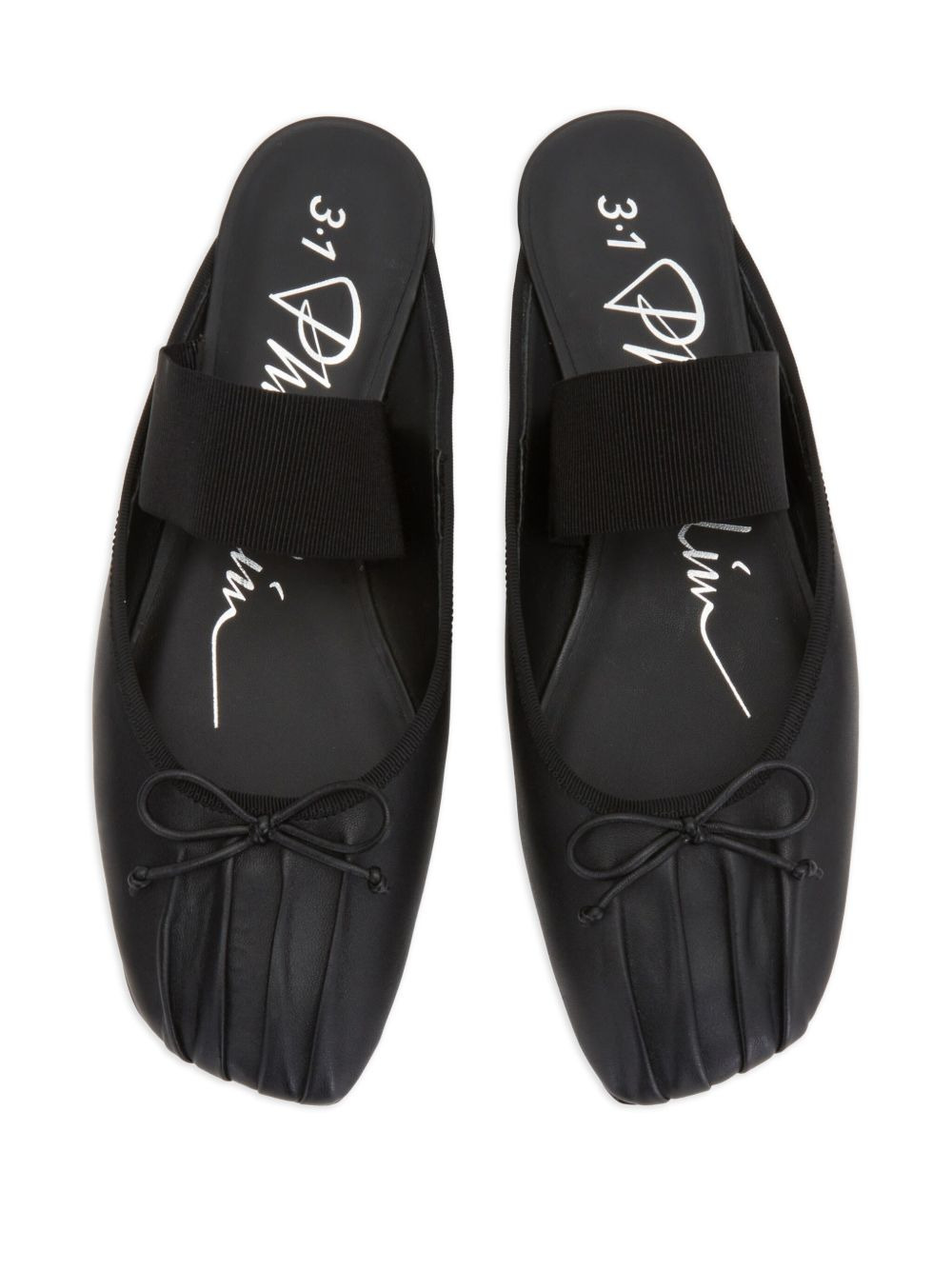 elastic-band bow mules - 4