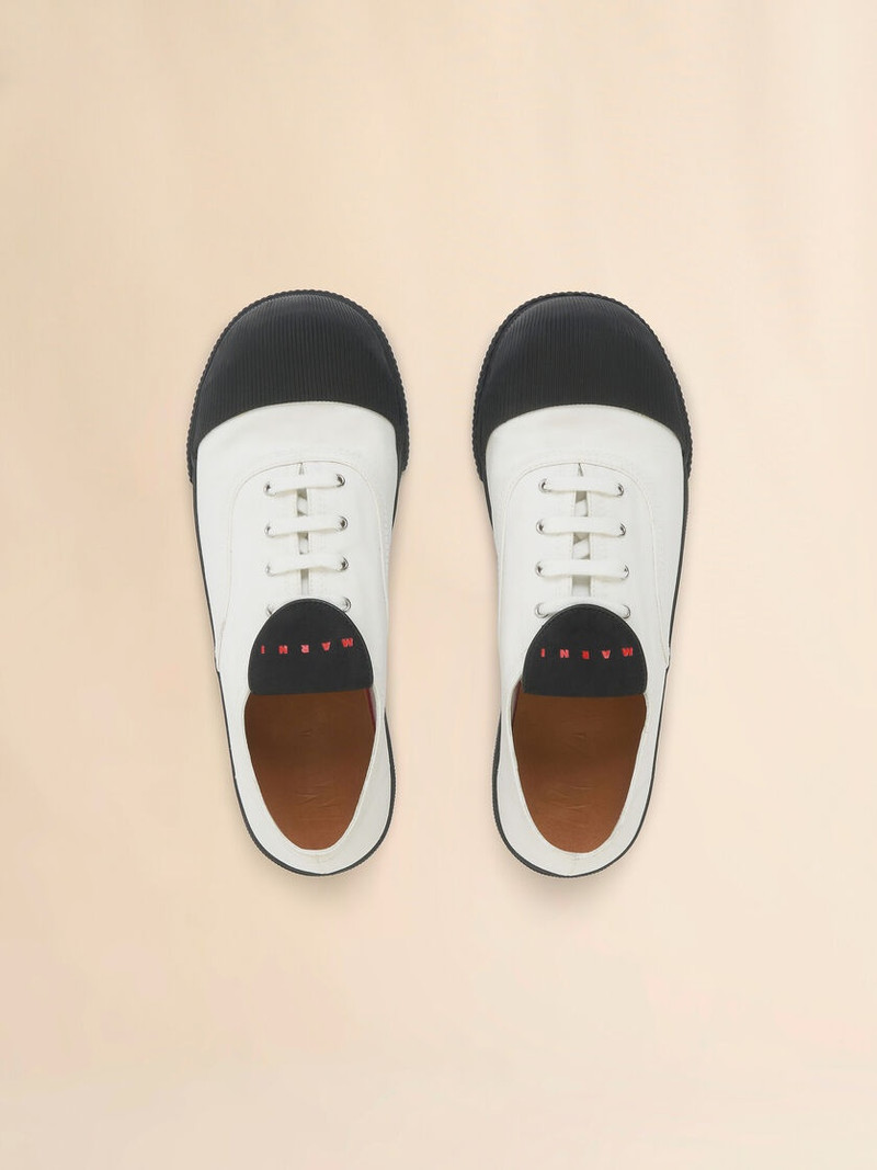 WHITE CANVAS NEW WAVE SNEAKER 4