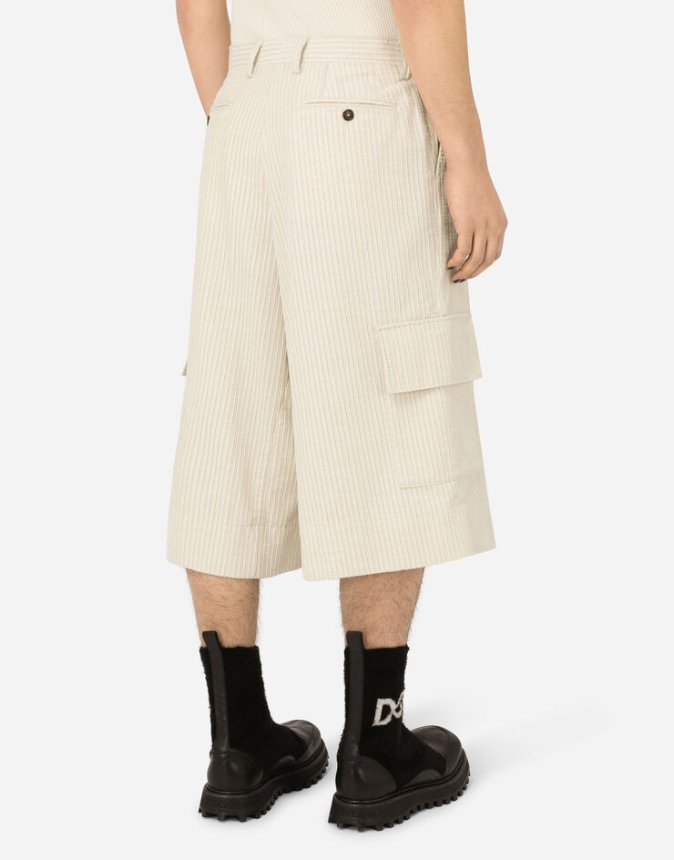 Corduroy cargo shorts - 5