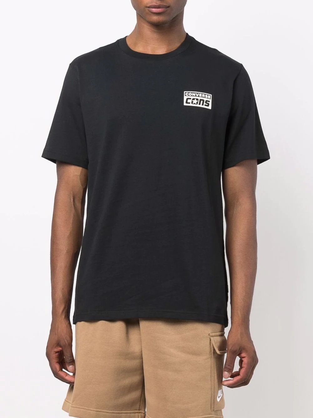 Cons logo-print cotton T-shirt - 4