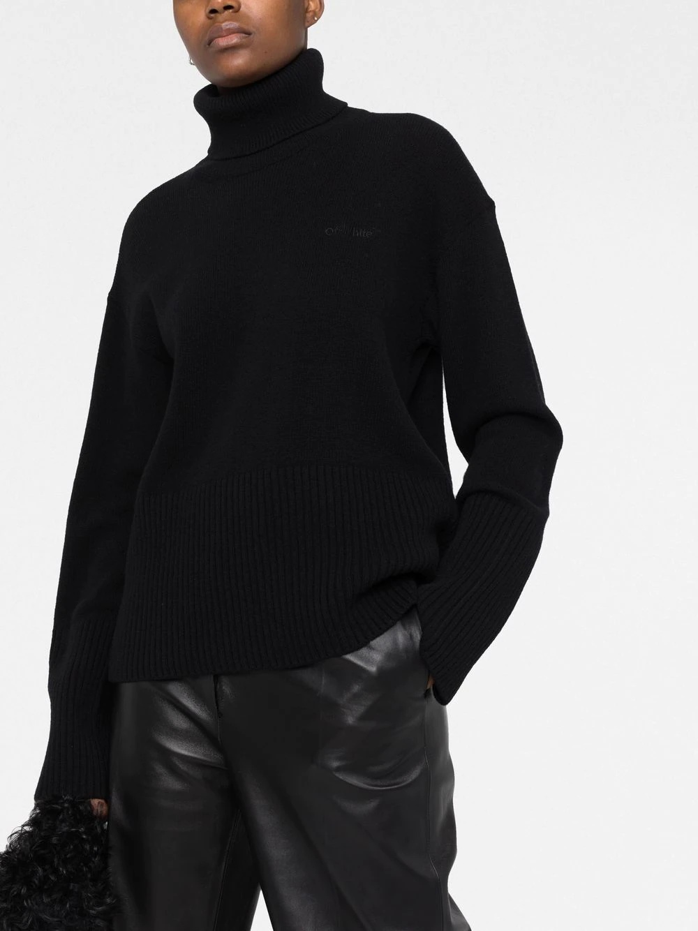 For All logo-embroidered wool jumper - 3