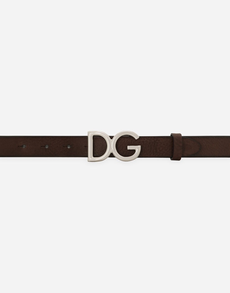 Tumbled leather belt - 3