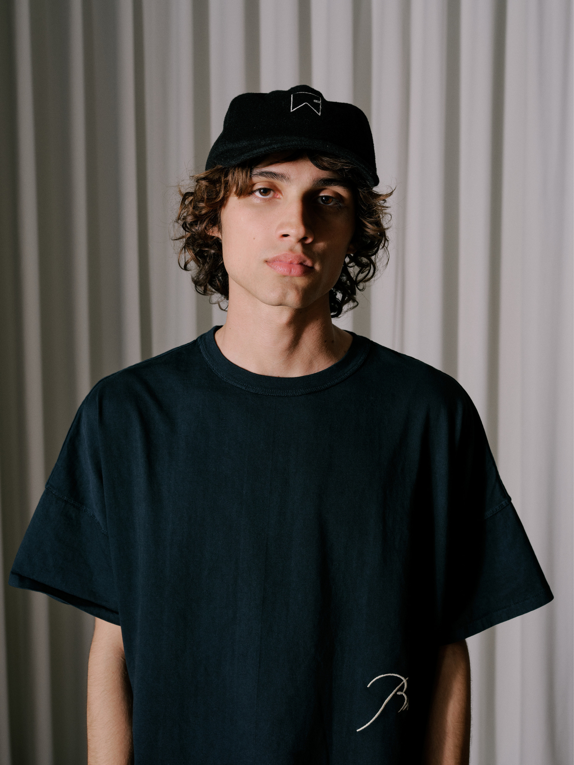 CASHMERE CHEVRON LOGO HAT - 2