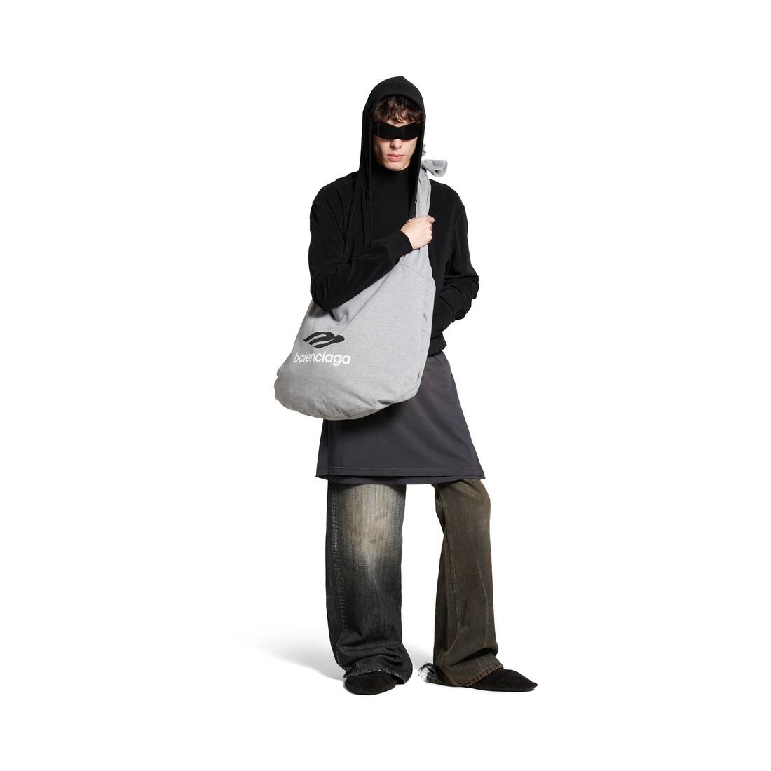 Men's New Jersey Hobo Bag in Grey - 2