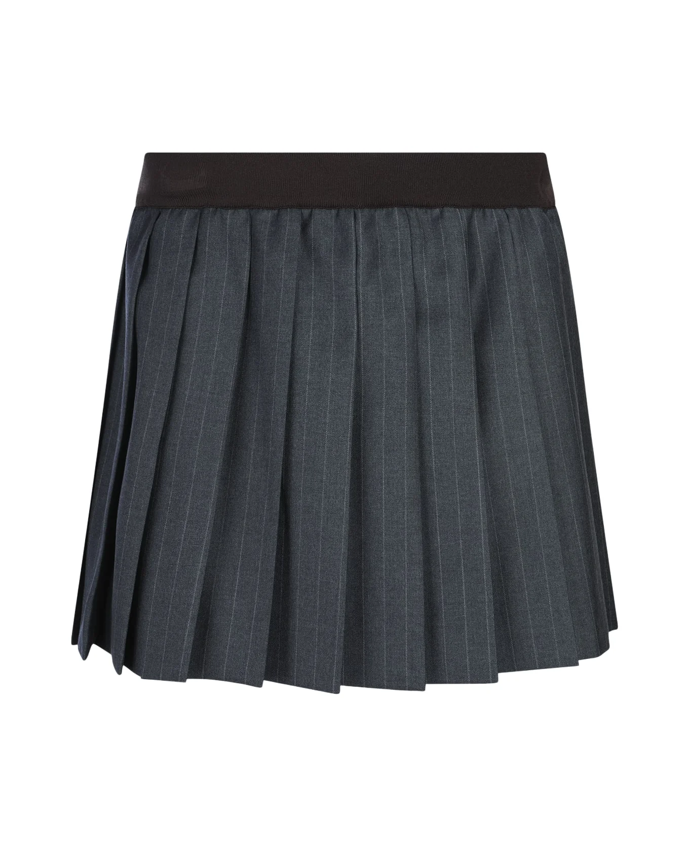 Grey Wool Skirt - 1