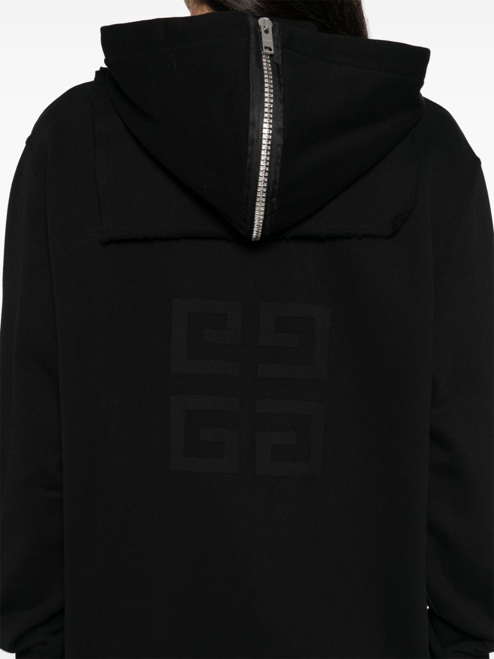 zip-detail hooded jacket - 5