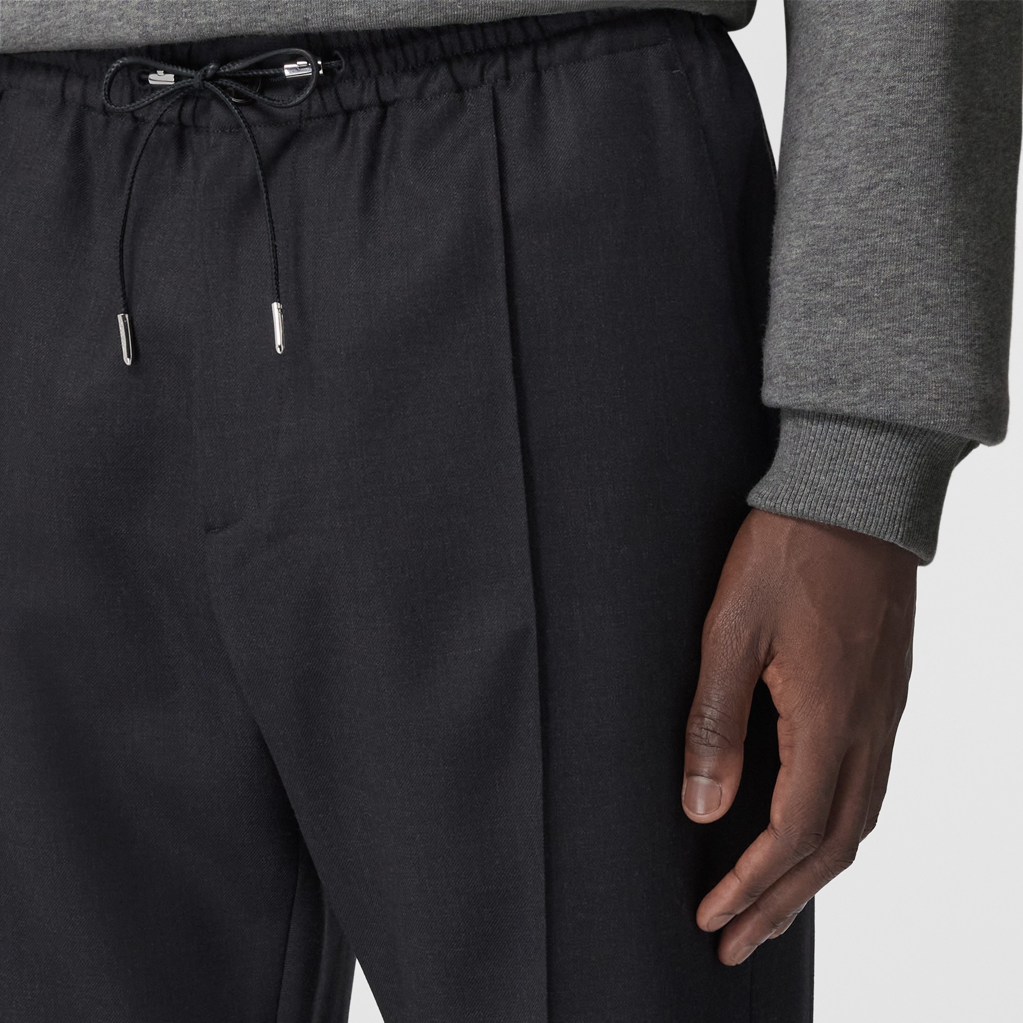 Monogram Motif Wool Trousers - 3