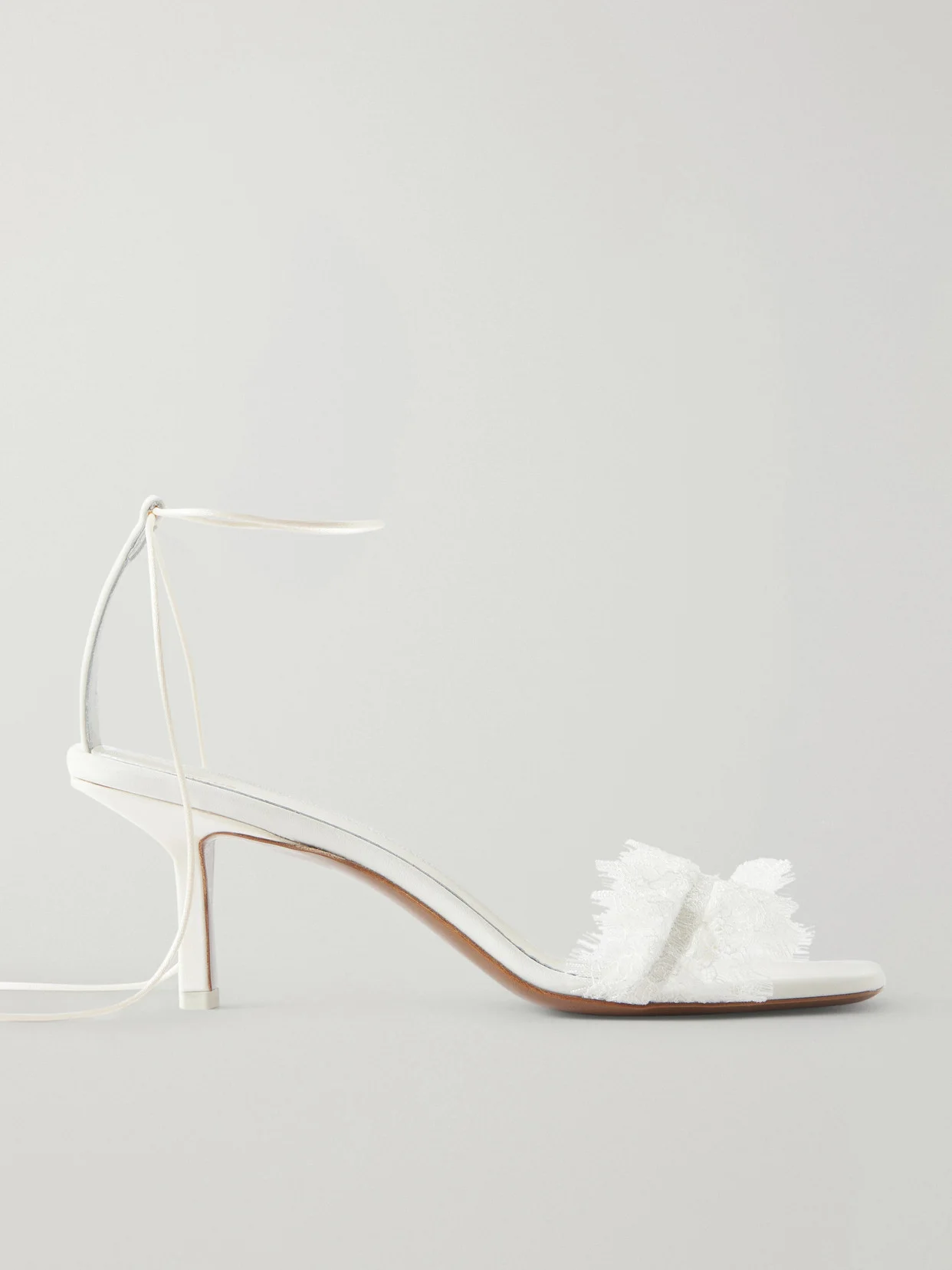 Belel Lace-trimmed Twill Sandals - 1