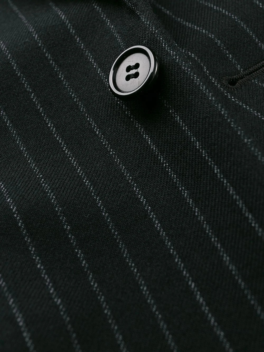 pinstriped buttoned blazer - 6