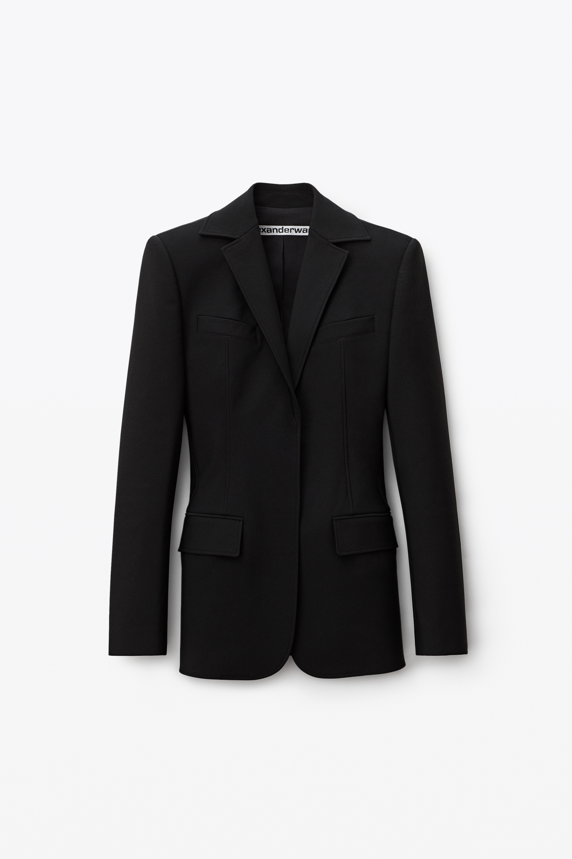 TAILORED BLAZER IN STRETCH NYLON - 1