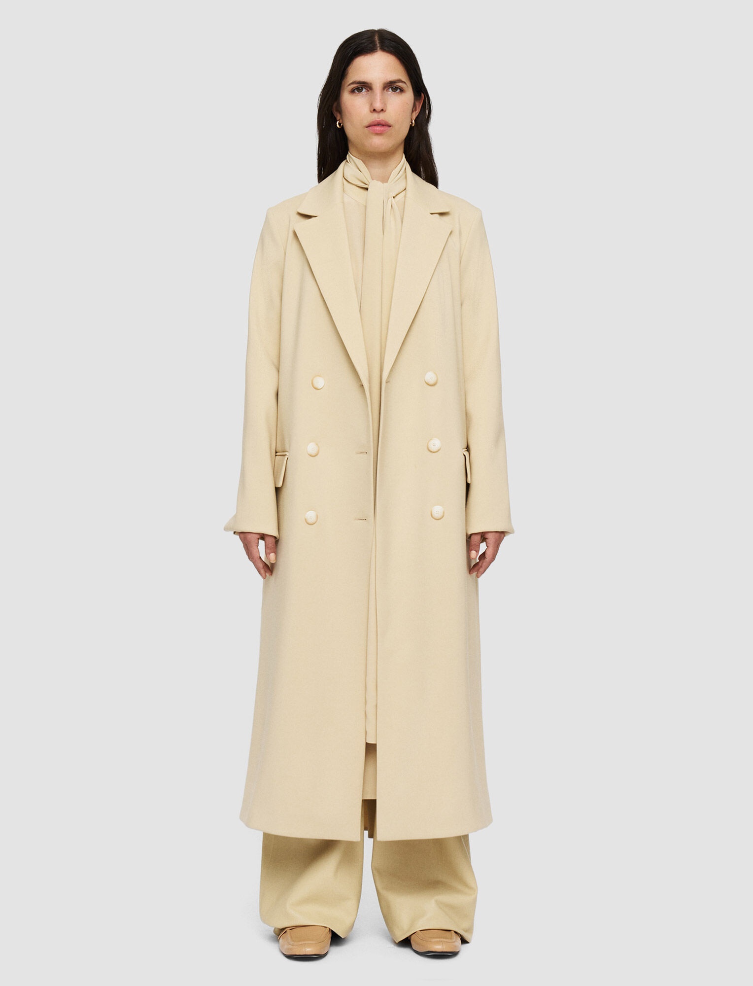 Bonded Tailoring Wool Stretch Chantin Coat - 3