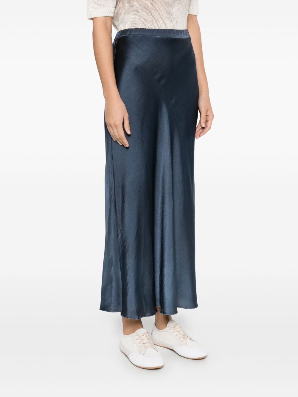 satin midi skirt - 3
