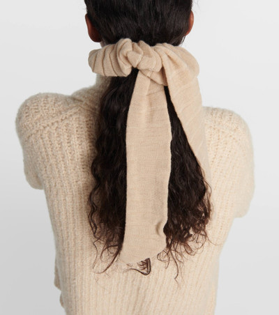 Loro Piana Cocooning cashmere scrunchie outlook