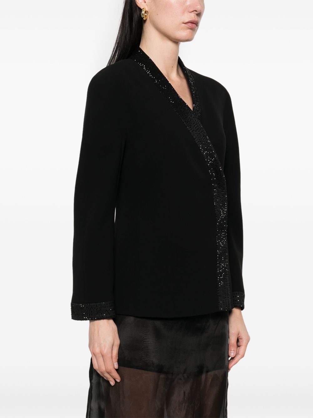 crystal-embellished jacket - 3