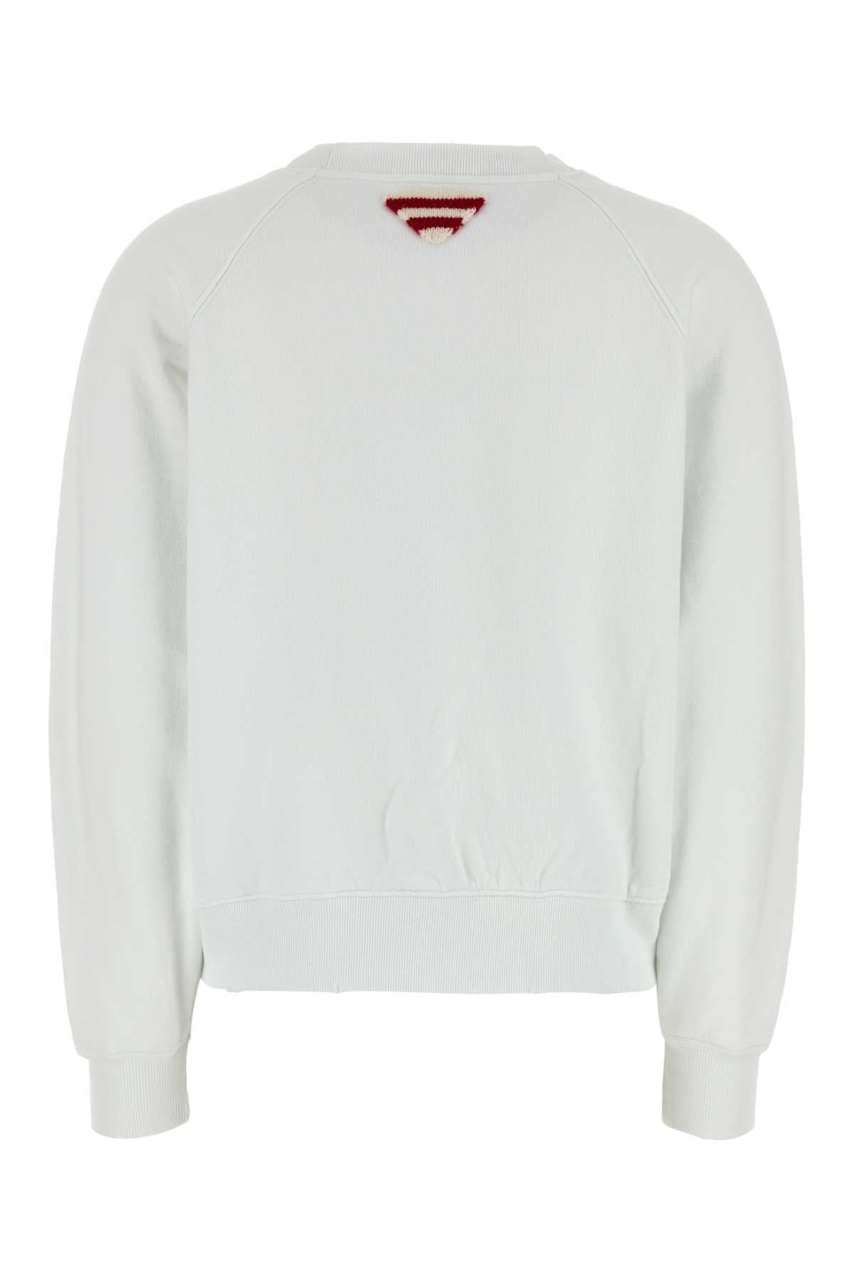 Prada Women White Cotton Sweatshirt - 2