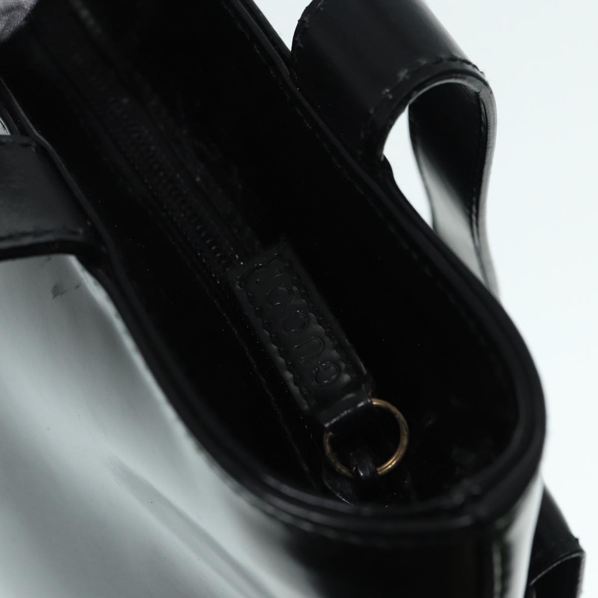 GUCCI Tote Bag Patent Leather Black Silver 002 8754 002 8754 - 15