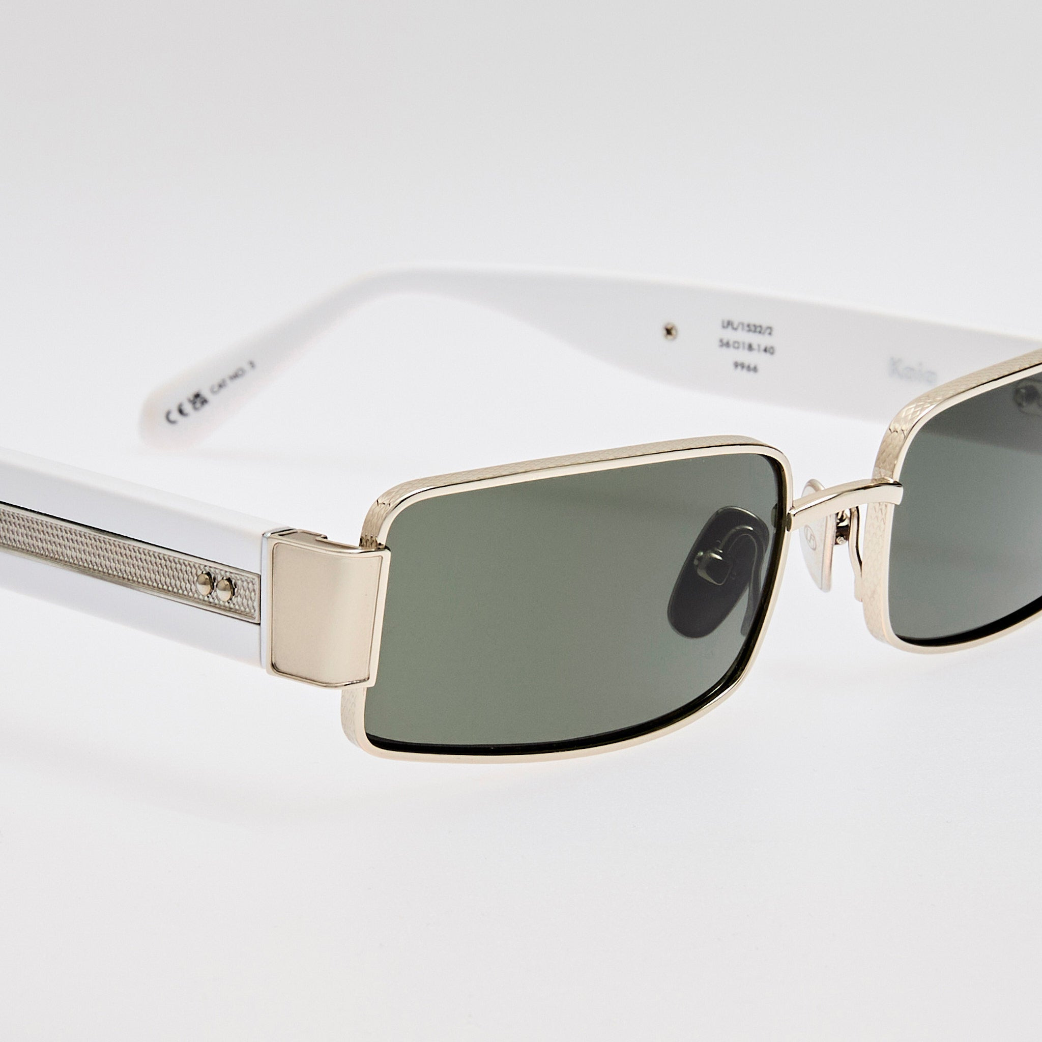 Kaia Sunglasses in Grey and White Gold - 5