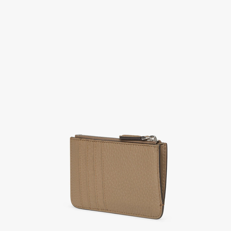 Beige leather pouch 2