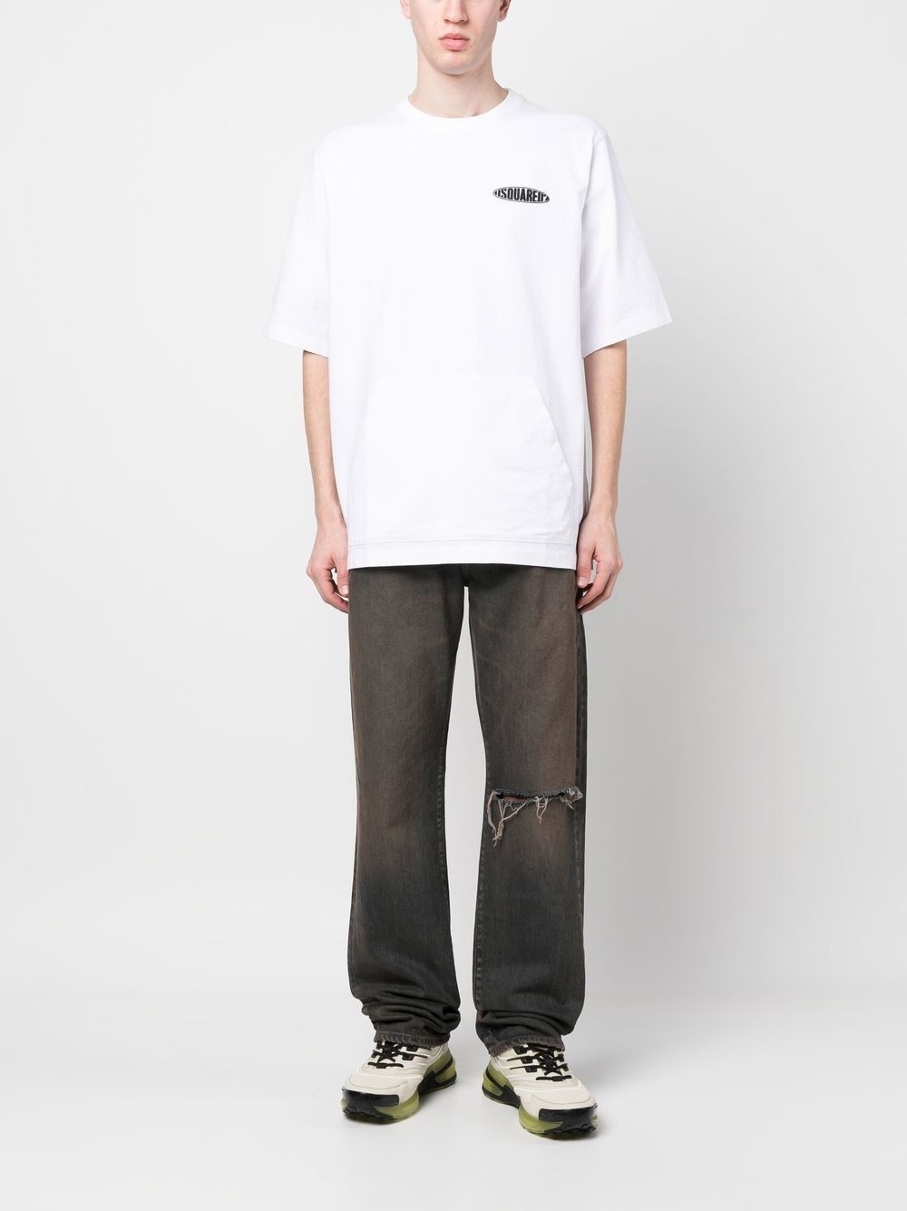 logo-print cotton T-shirt - 2