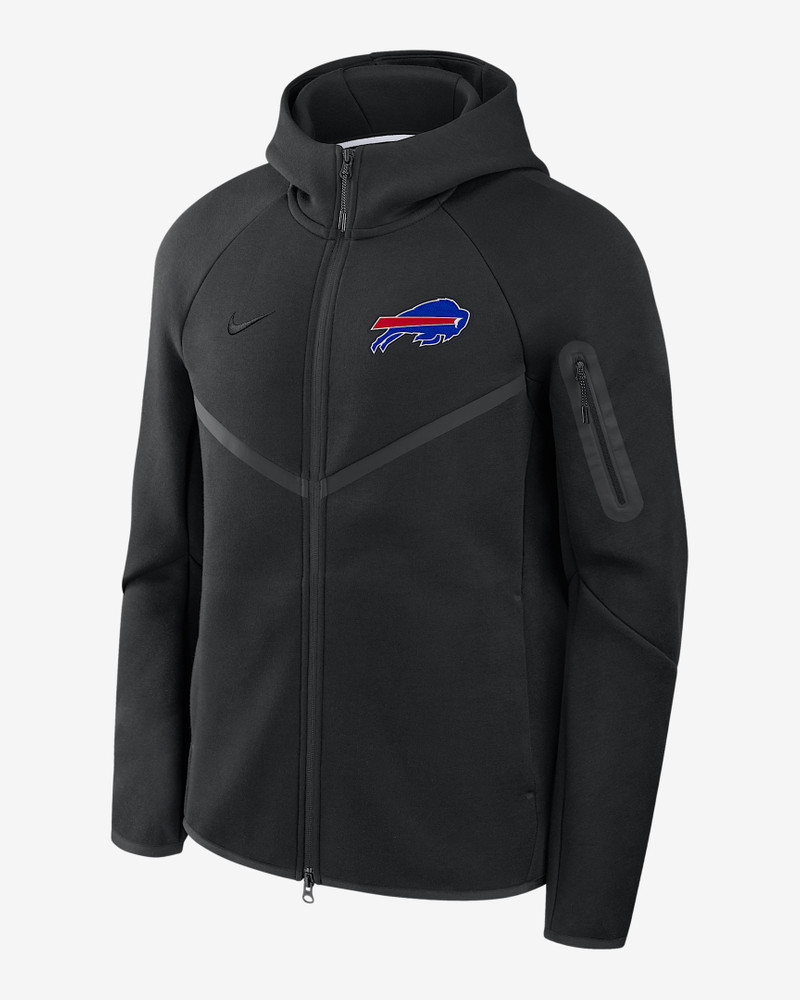 Buffalo Bills Tech Fleece Windrunner Men's Nike NFL Full-Zip Hooded Jacket 1