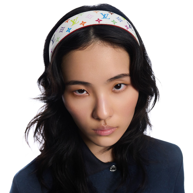 LV x TM Monogram Multicolor LV Outline Headband 5