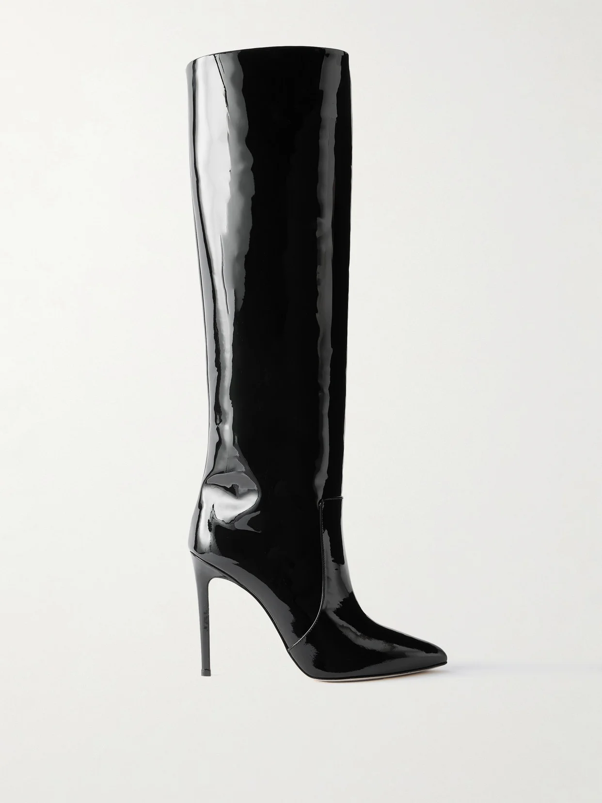 Patent-leather Knee Boots - 1