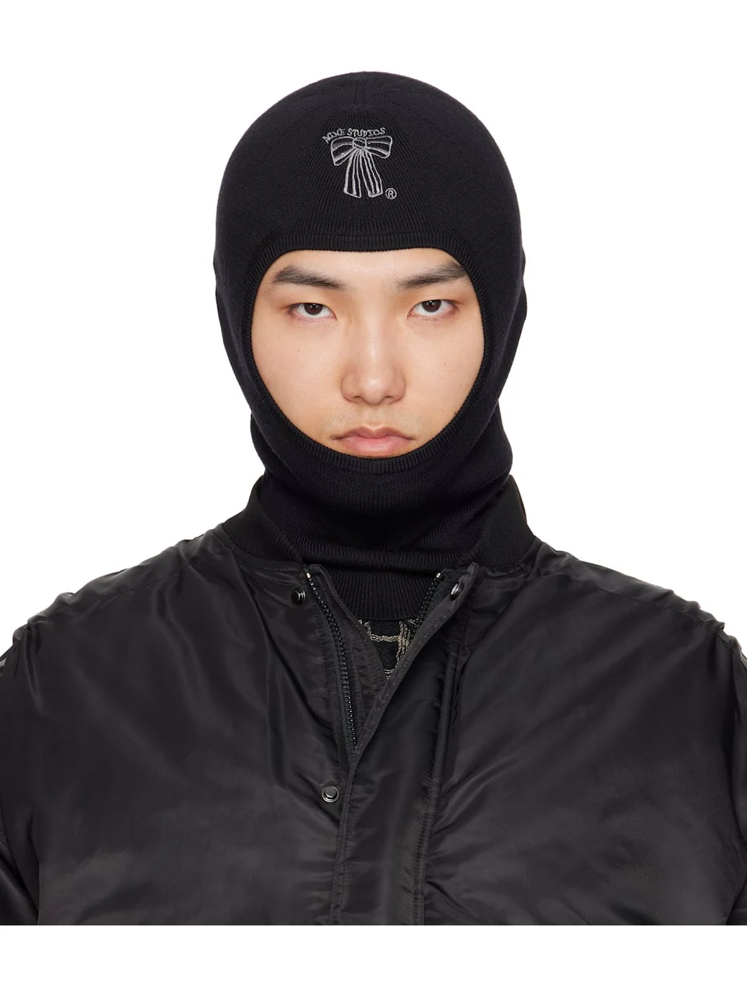 Black Wool Balaclava - 1