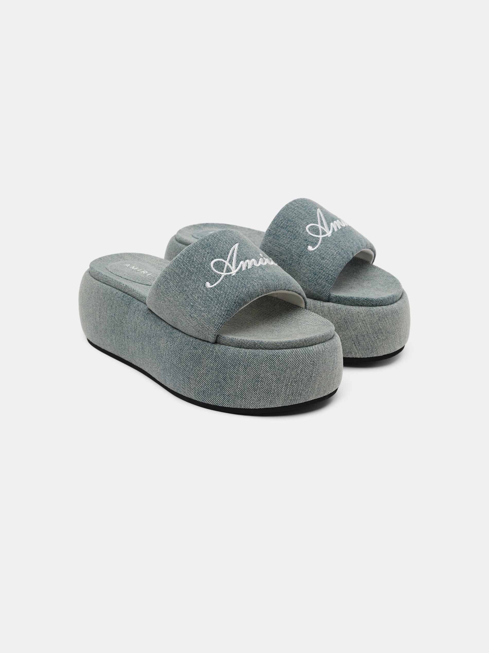 WOMEN'S AMIRI PLATFORM DENIM SANDAL - 2