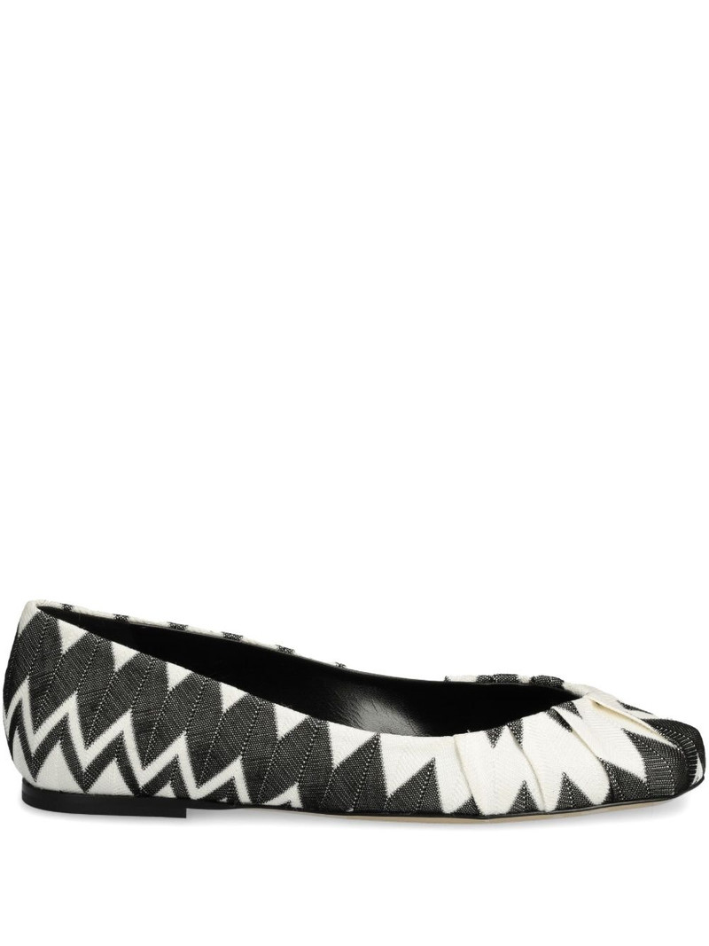 zigzag-print ballerinas 1