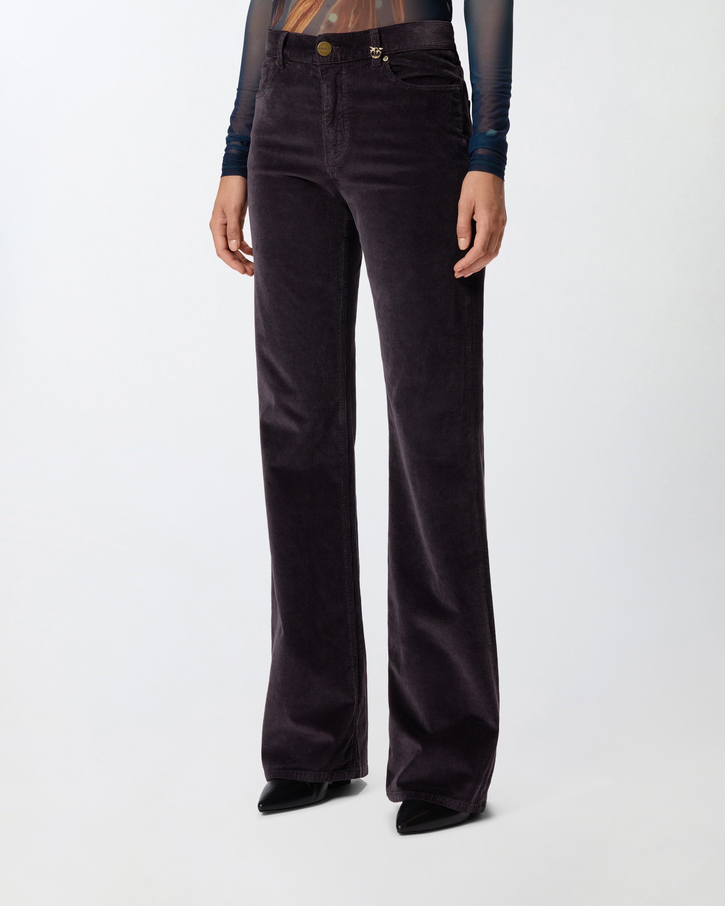 FLARED CORDUROY TROUSERS - 3