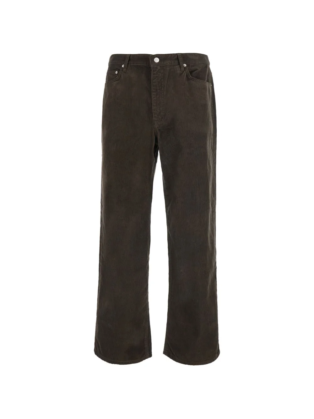 corduroy straight-leg trousers - 1