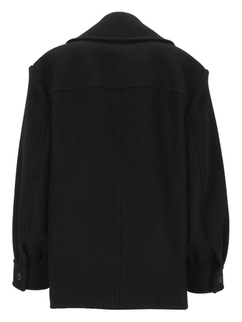 SAINT LAURENT double-breasted peacoat outlook