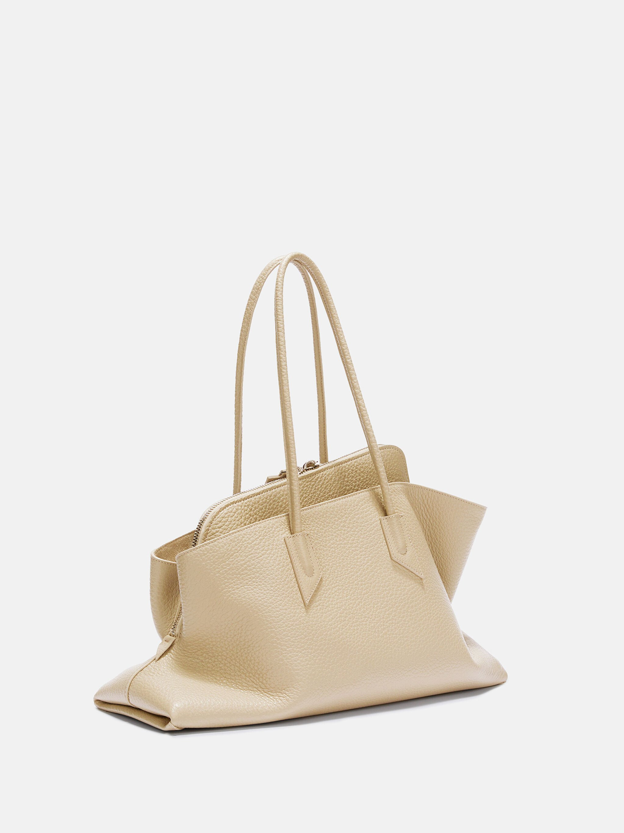 LA PASSEGGIATA MEDIUM" SAND TOP HANDLE - 3