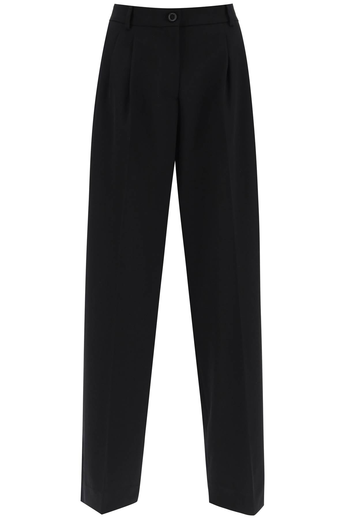 Dolce & Gabbana Stretch Wool Wide Leg Trousers Women - 1