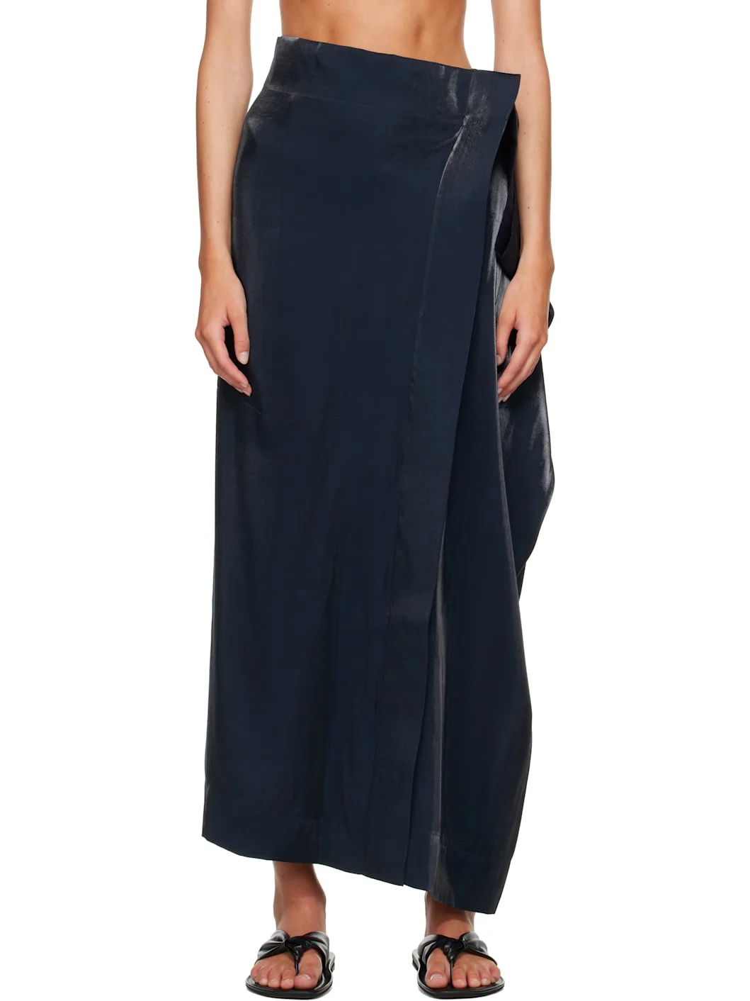 SSENSE Exclusive Navy Mercury Maxi Skirt - 1