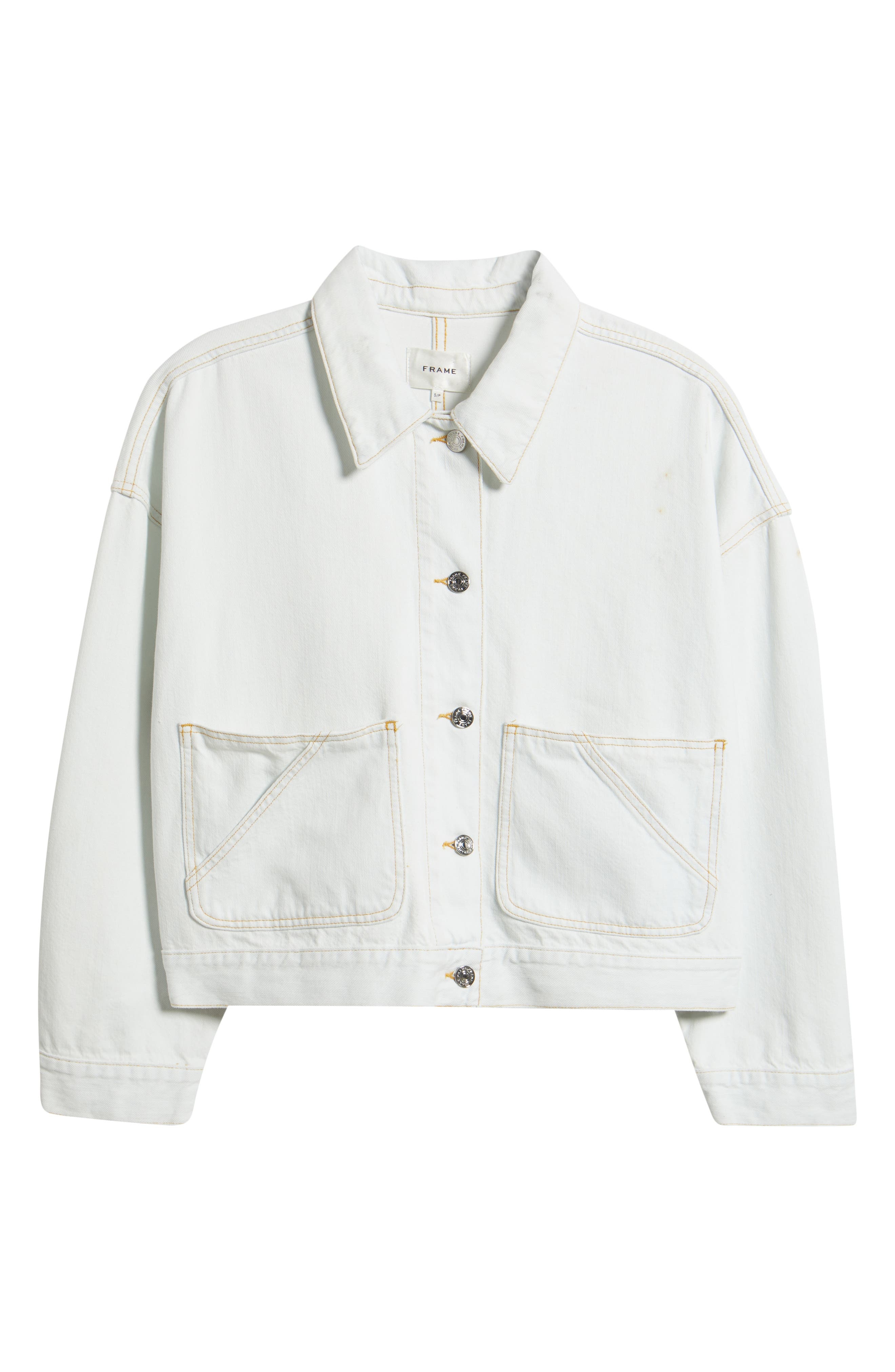 FRAME The Boxy Field Denim Jacket in Trinity at Nordstrom - 6