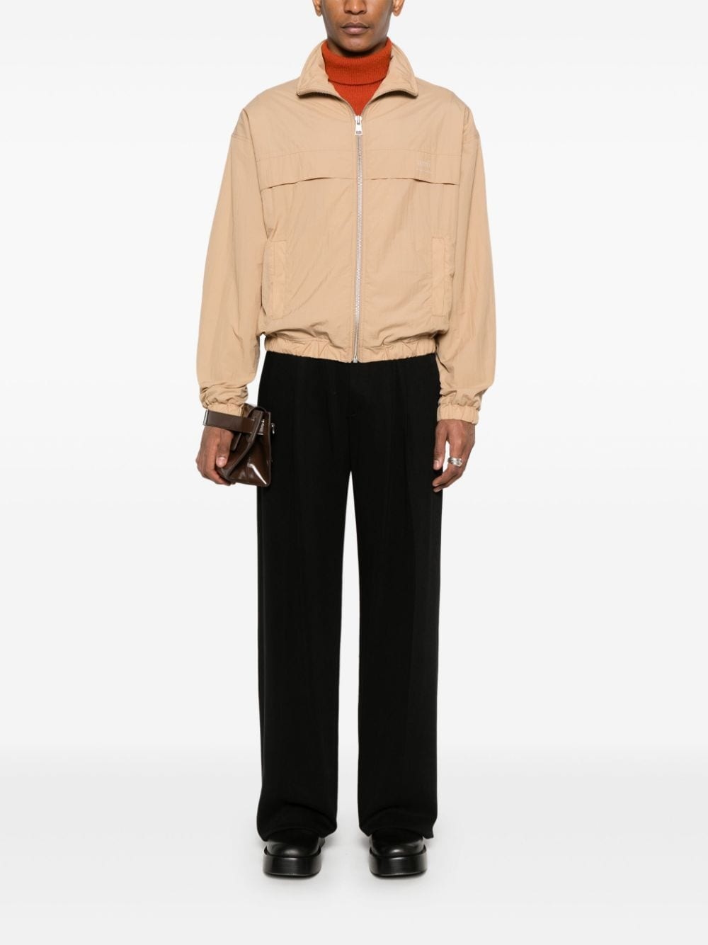 logo-print windbreaker - 2