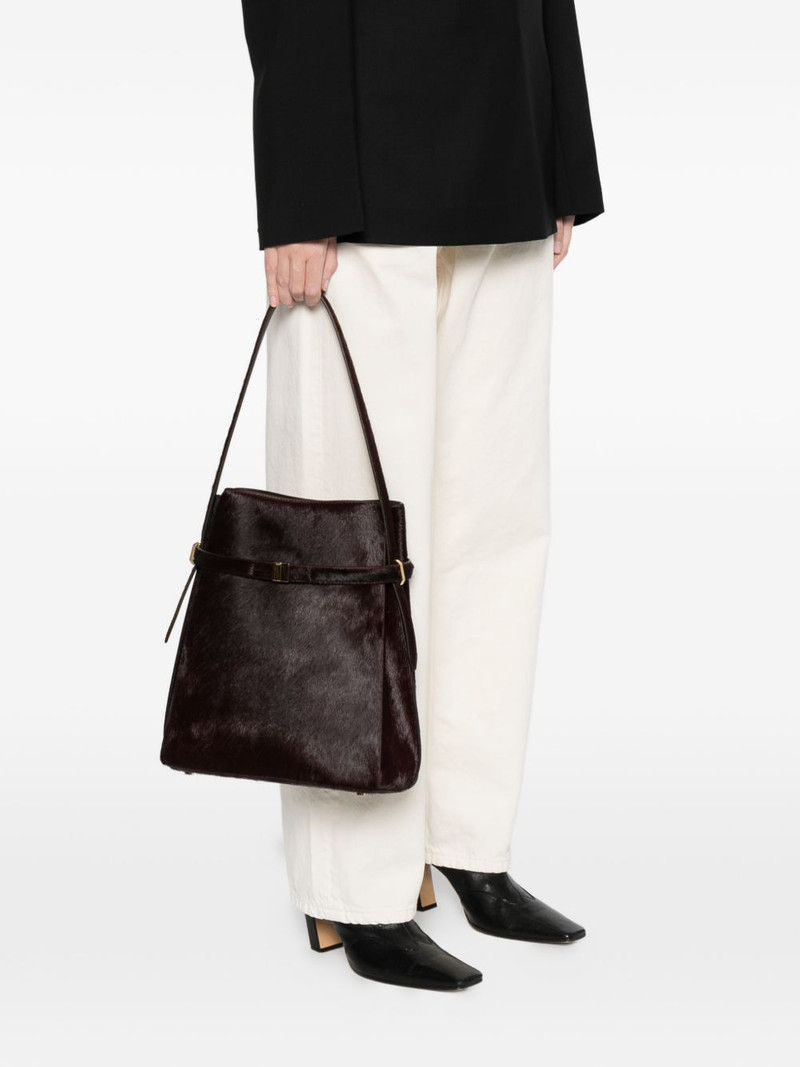 TOTEME belted-detail bucket bag outlook