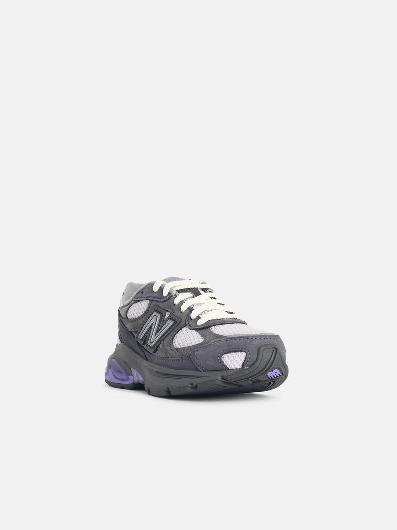 New Balance '2010' GREY MESH AND SUEDE SNEAKERS outlook